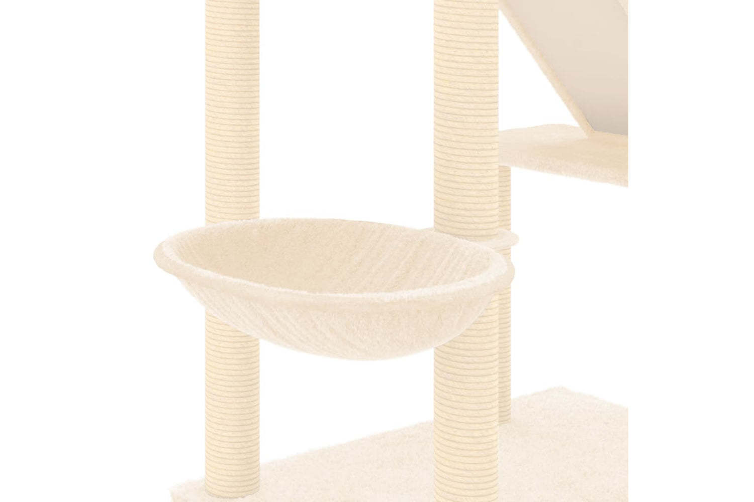 vidaXL 171612 Floor To Ceiling Cat Tree Cream 277-303cm-7