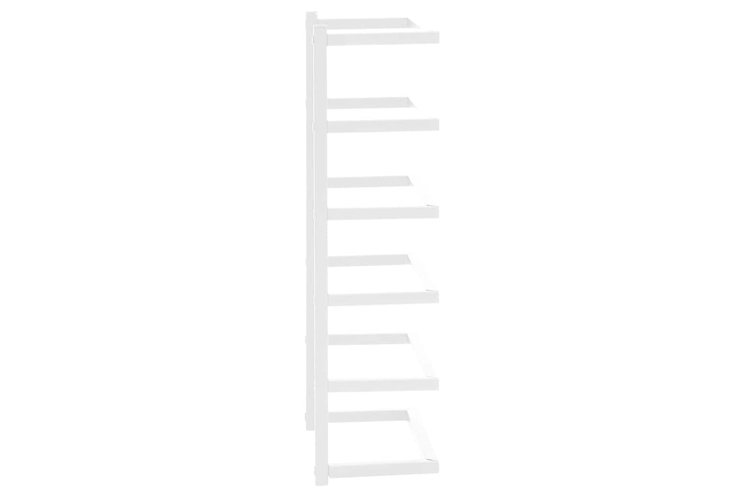 vidaXL 336124 Towel Rack White 24x12x48cm Steel-4