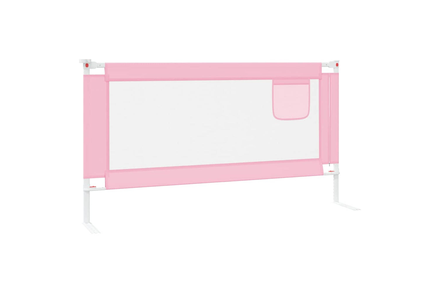 Vidaxl Toddler Safety Bed Rail Pink 160x25 Cm Fabric-4
