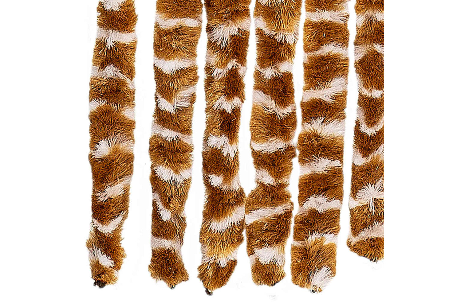 vidaXL Insect Curtain Ochre And White 56x185cm Chenille-4