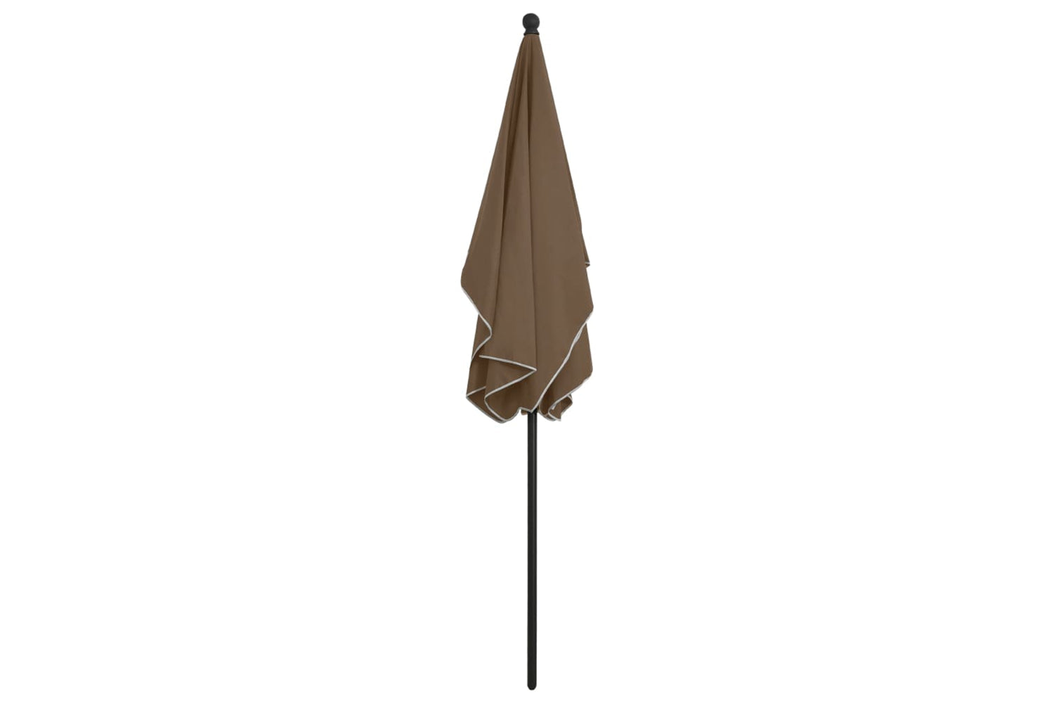 vidaXL 315546 Garden Parasol With Pole 210x140cm Taupe-4