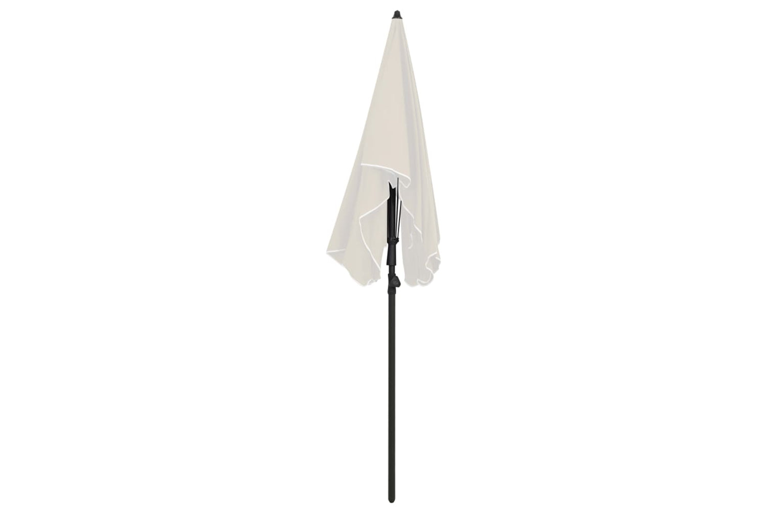 vidaXL 315551 Garden Parasol With Pole 200x130cm Sand-4