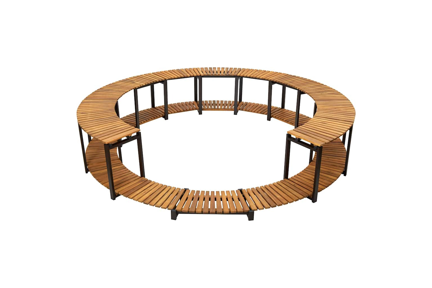 vidaXL 310091 Spa Surround 273x53cm Solid Acacia Wood-4