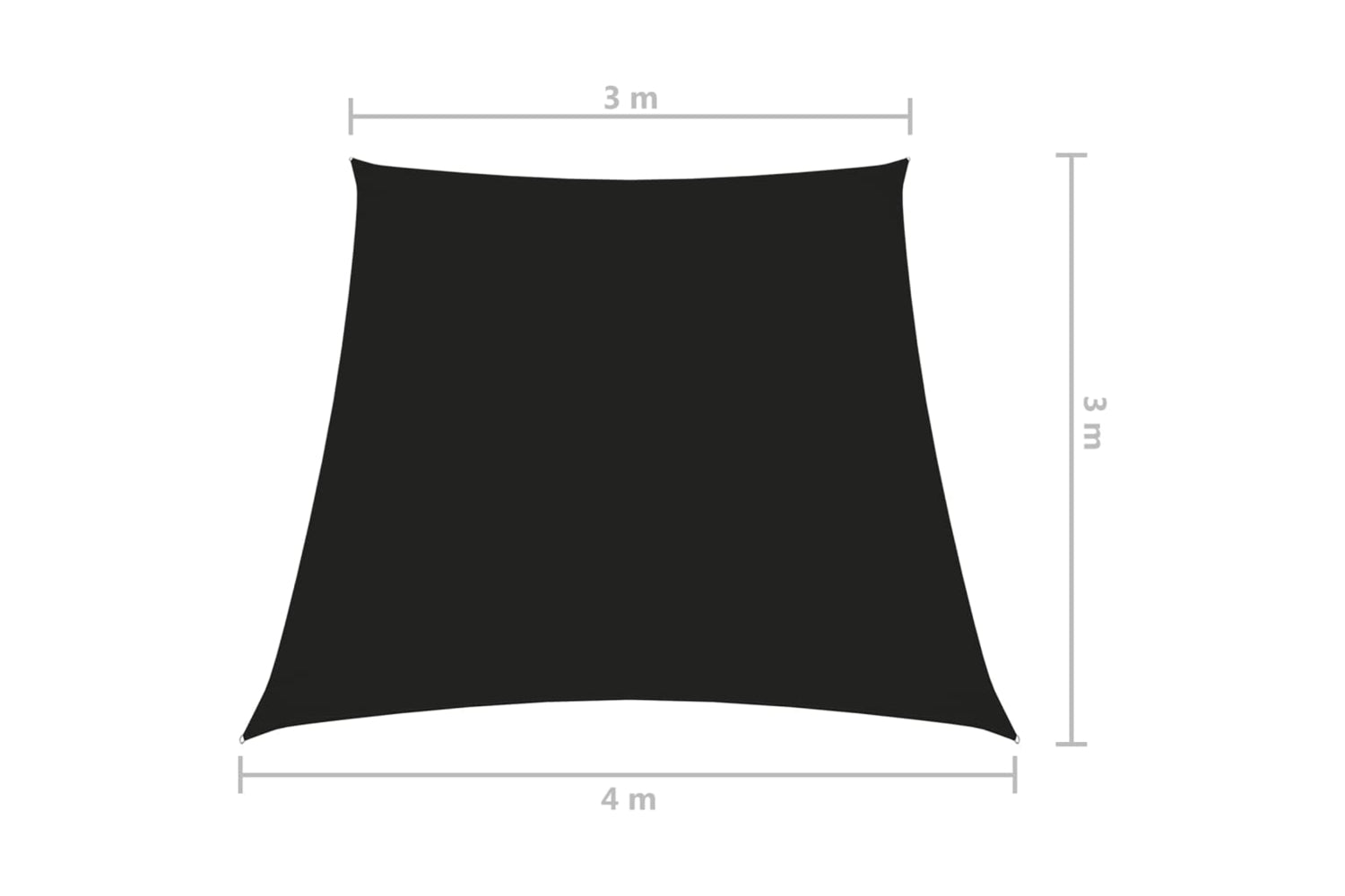 Vidaxl 135792 Sunshade Sail Oxford Fabric Trapezium 3/4x3 M Black-6