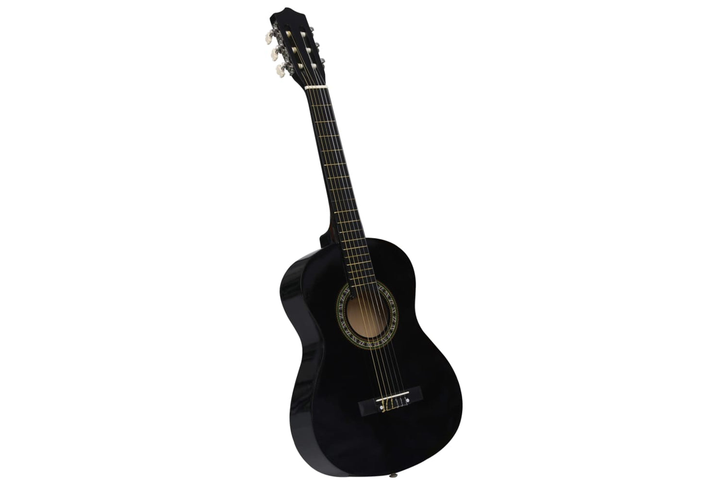 vidaXL 3055604 Classical Guitar For Beginner And Kid With Bag Black 1/2 34"-2