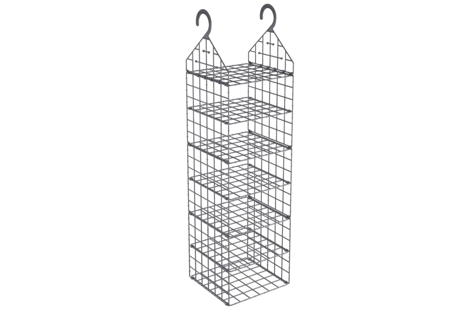 Vidaxl 3102980 Hanging Closet Organiser With 7 Shelves 2 Pcs-2