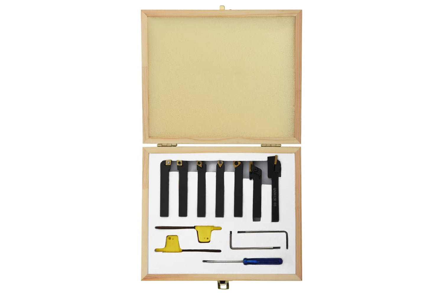 vidaXL 12 Pieces Indexable Turning Tool Set 8x8mm 70mm-4