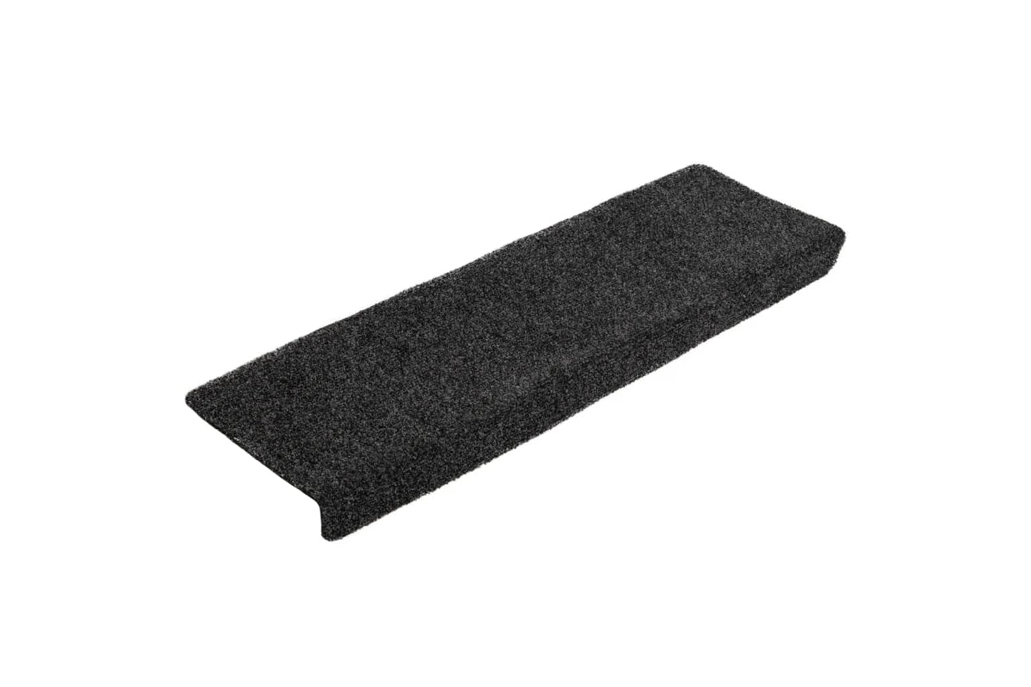 vidaXL Stair Mats 10 Pcs Black 65x21x4cm Needle Punch-2