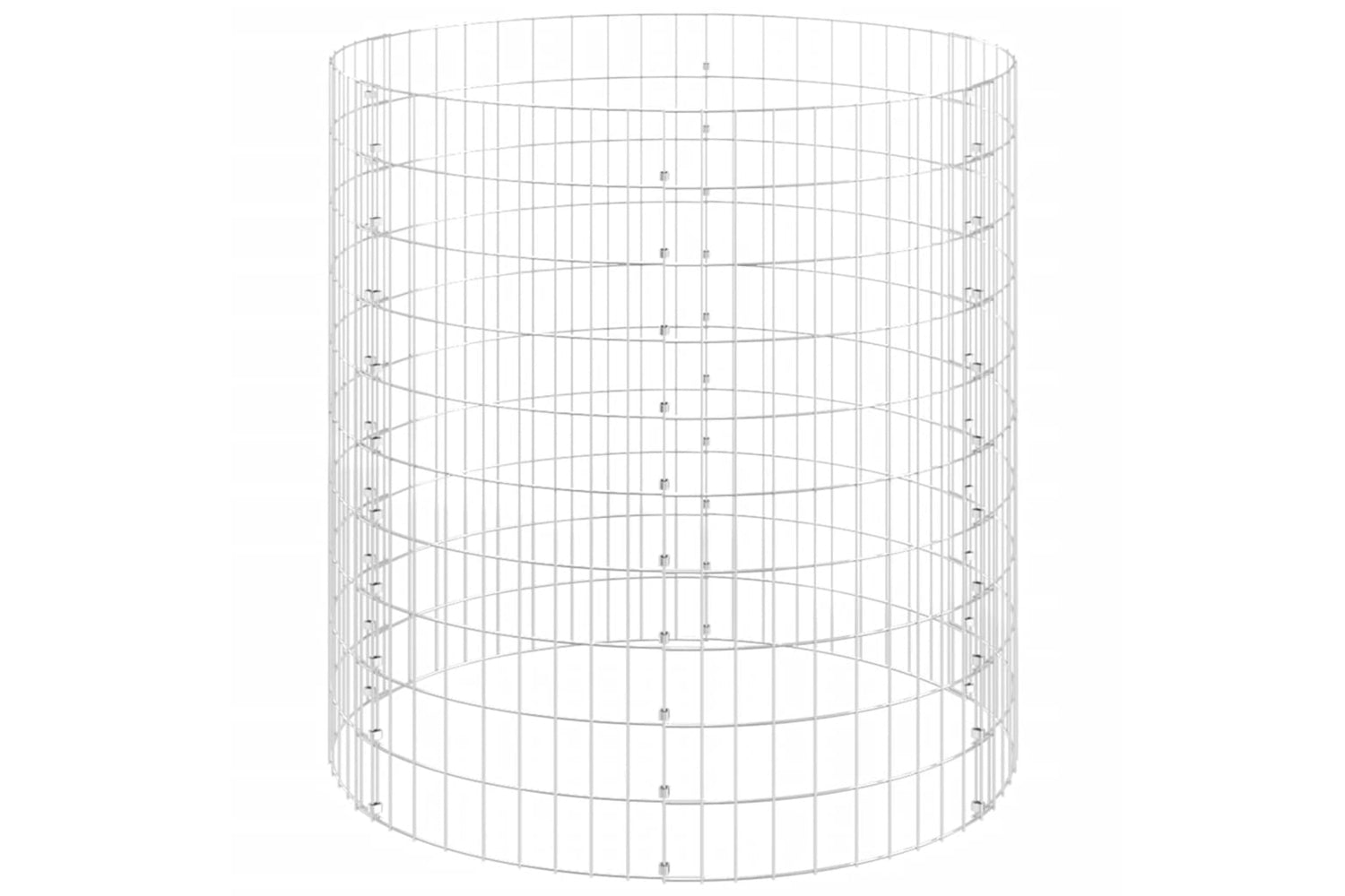 vidaXL 3115944 Garden Composter ÃƒÂƒÃ‚Â˜100x100cm Galvanised Steel-3
