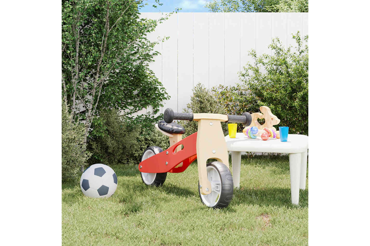 Vidaxl Balance Bike For Children 2-in-1 Red-2