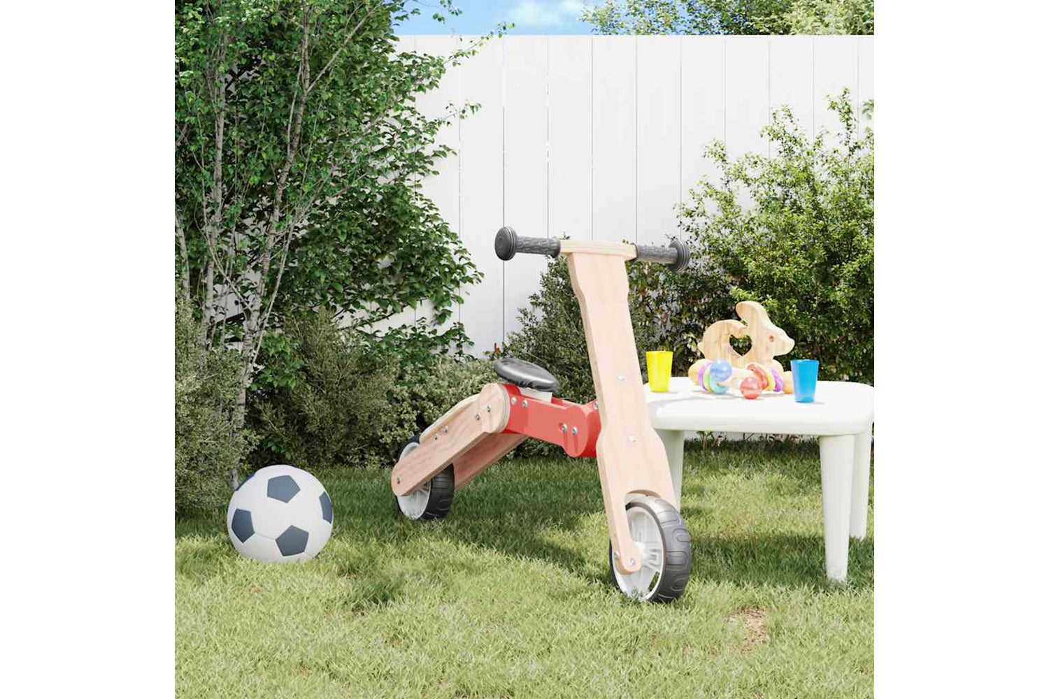 Vidaxl Kids Scooter 2-in-1 Red-2