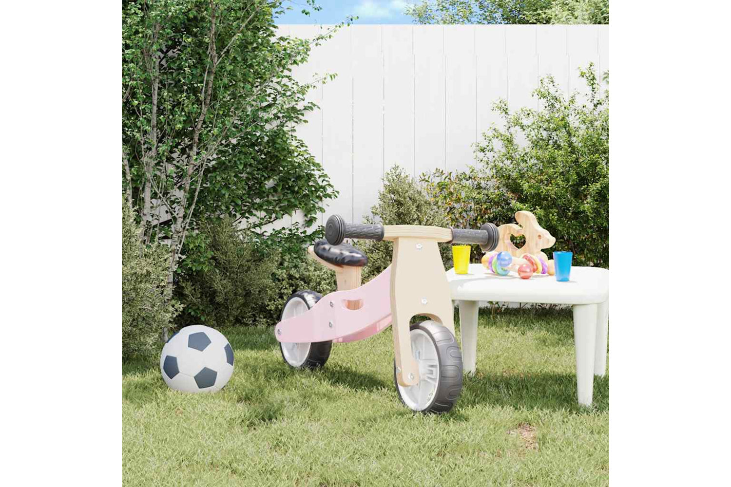 Vidaxl Balance Bike For Children 2-in-1 Pink-2