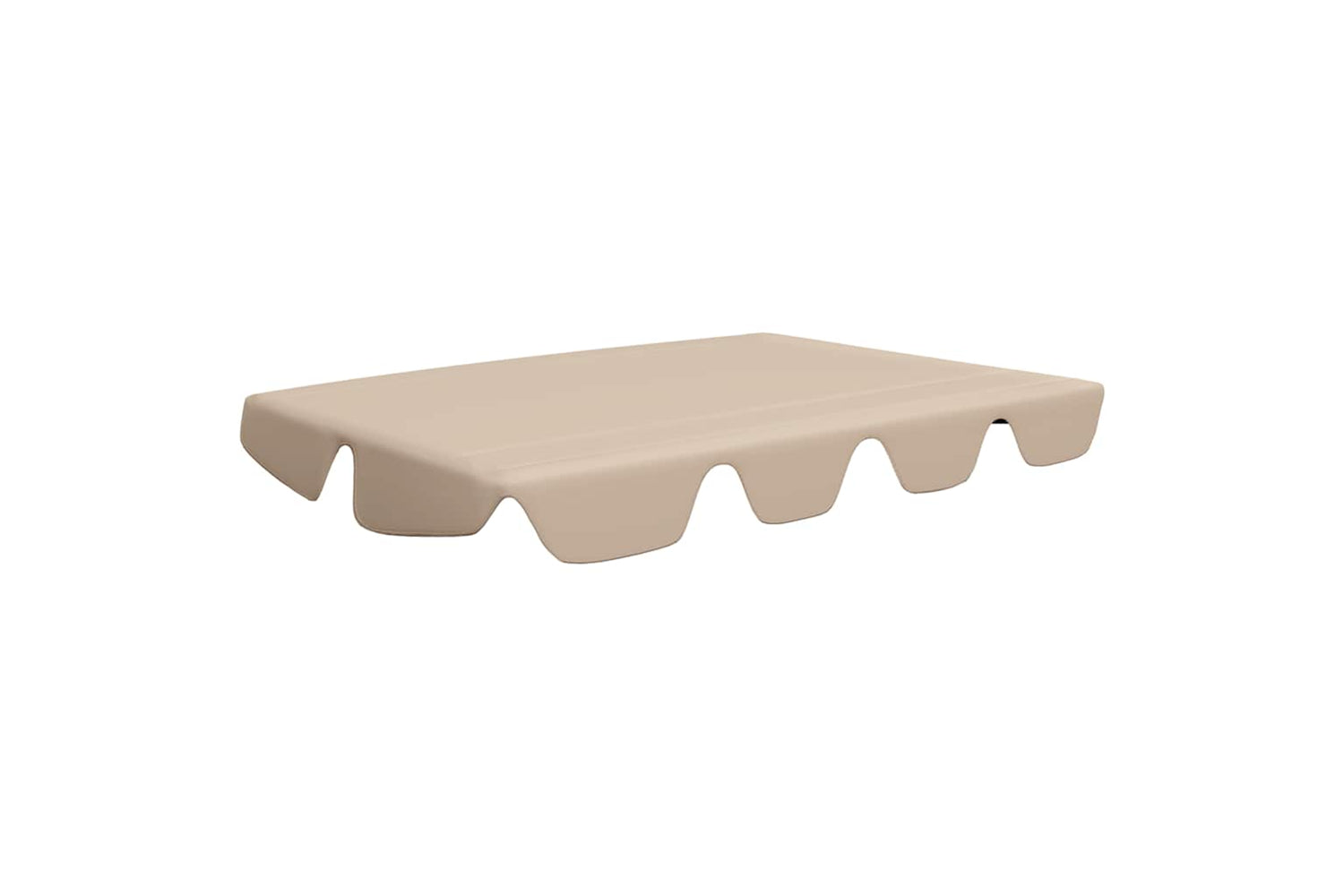 Vidaxl Replacement Canopy For Garden Swing Beige 150/130x105/70 Cm-2