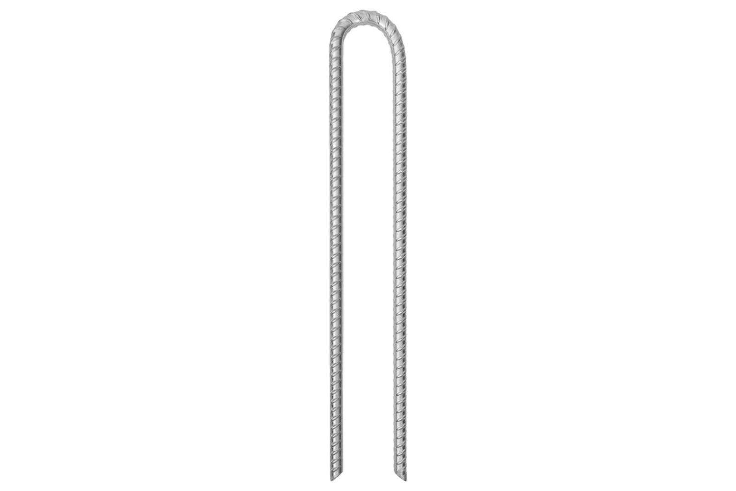 vidaXL 4009350 Tent Pegs 12 Pcs U-shaped 41.5cm x 12mm Galvanised Steel-2