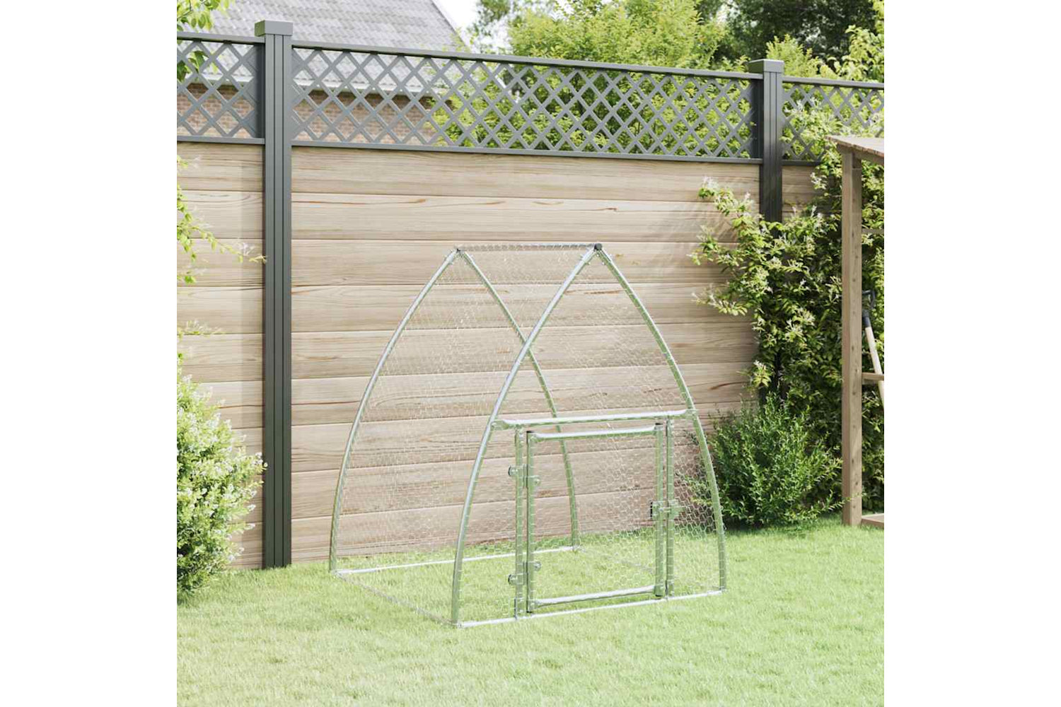 Vidaxl Chicken Cage Silver 100x105x120 Cm Galvanised Steel-2