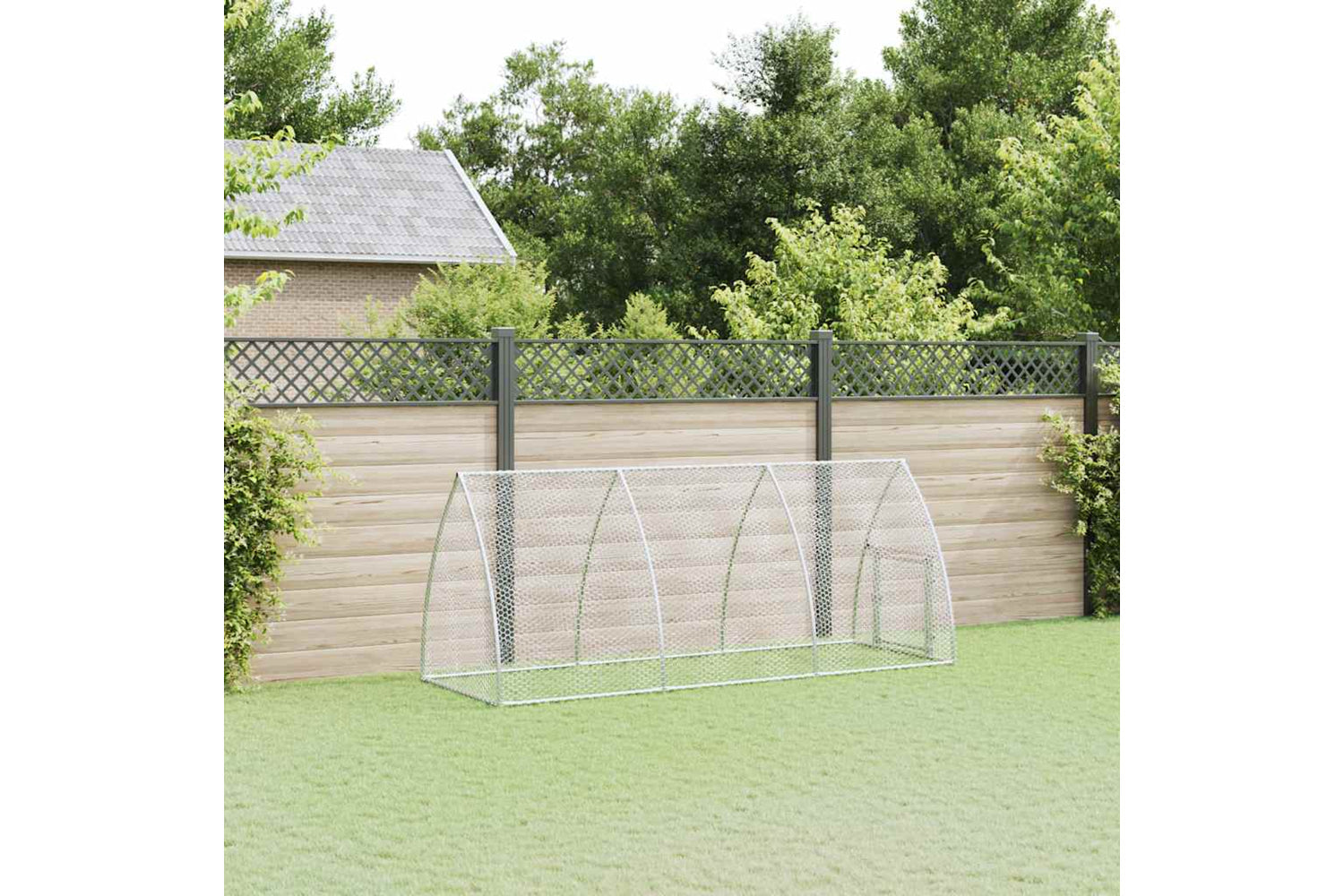 Vidaxl Chicken Cage Silver 300x105x120 Cm Galvanised Steel-2