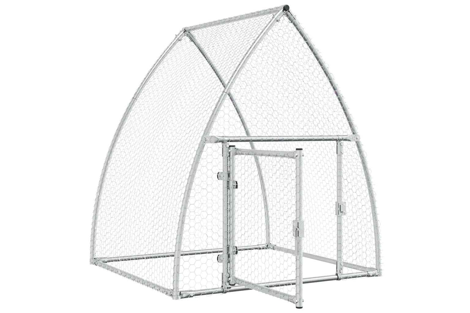 Vidaxl Chicken Cage Silver 100x105x120 Cm Galvanised Steel-3