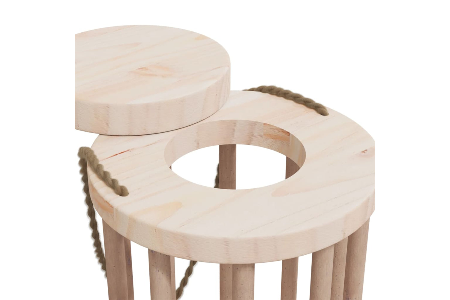 vidaXL 172421 Rabbit Hay Feeder ÃƒÂƒÃ‚Â˜15x25.5cm Solid Wood Fir-5