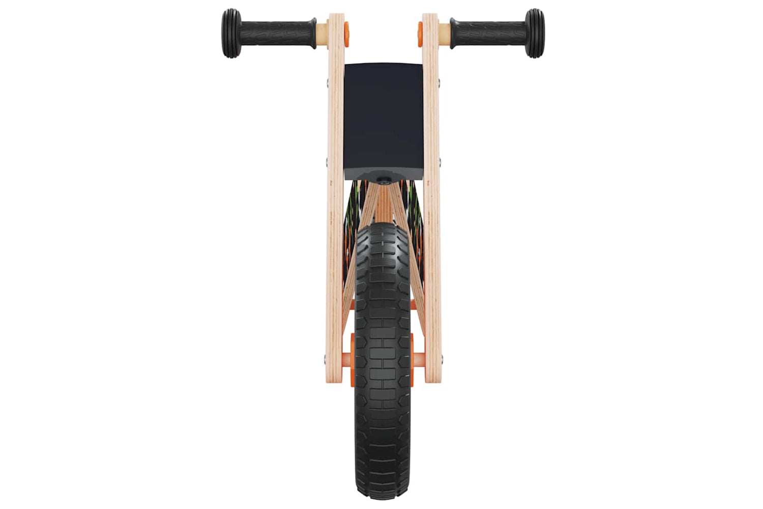 Vidaxl Balance Bike For Children Orange Printed-2