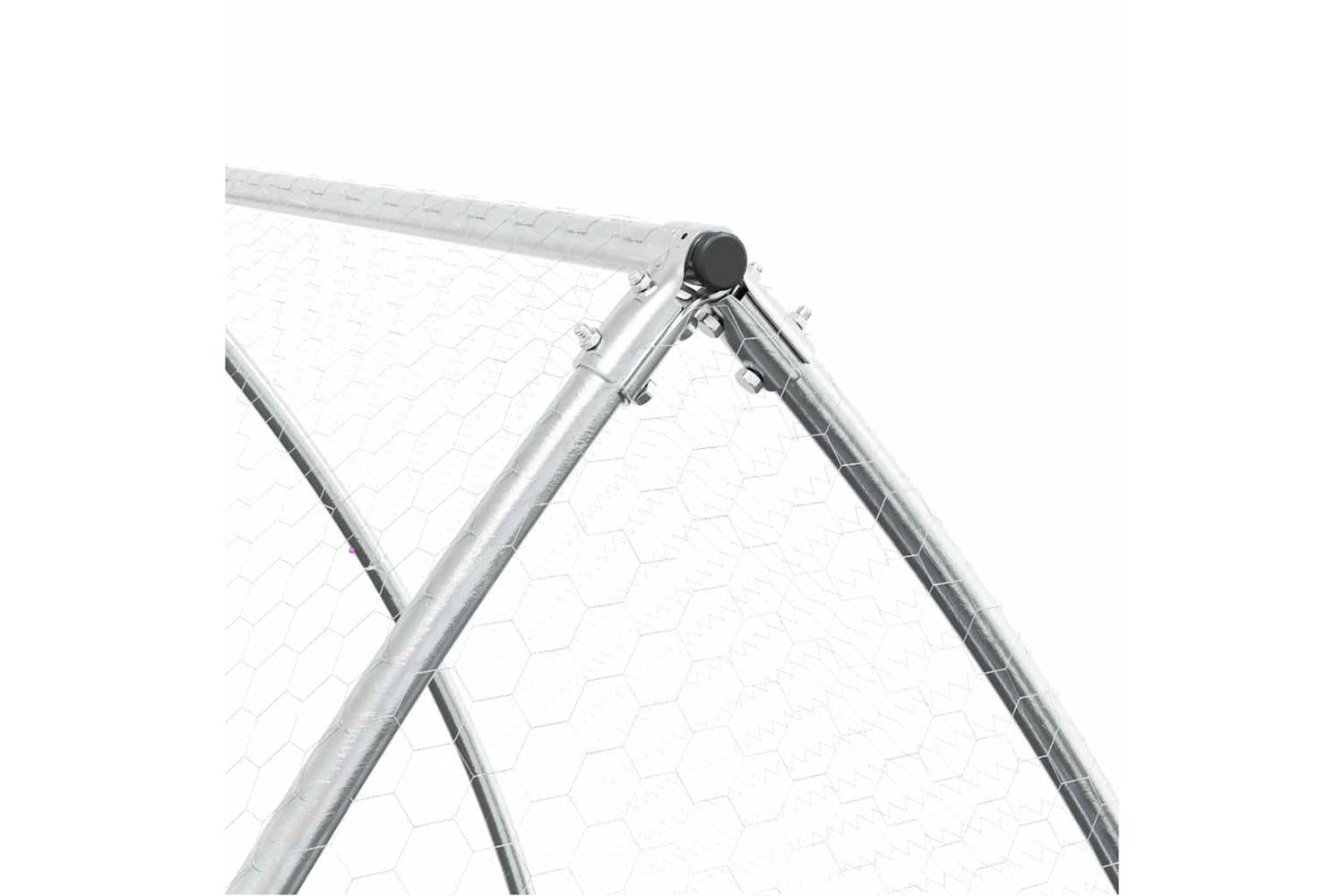 Vidaxl Chicken Cage Silver 100x105x120 Cm Galvanised Steel-7