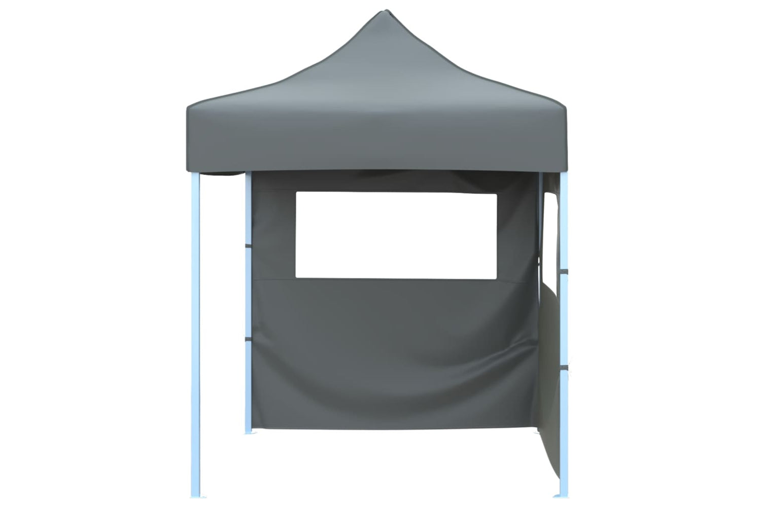Vidaxl Professional Folding Party Tent With 2 Sidewalls 2x2 M Steel Anthracite-2