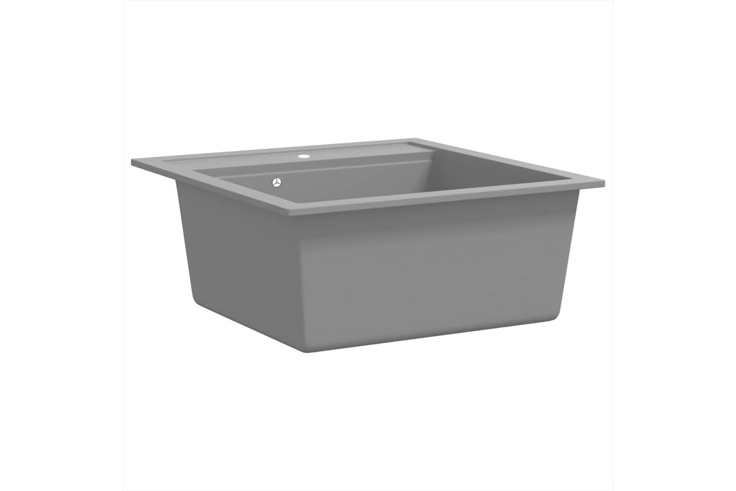 Vidaxl Granite Kitchen Sink Single Basin Grey-2
