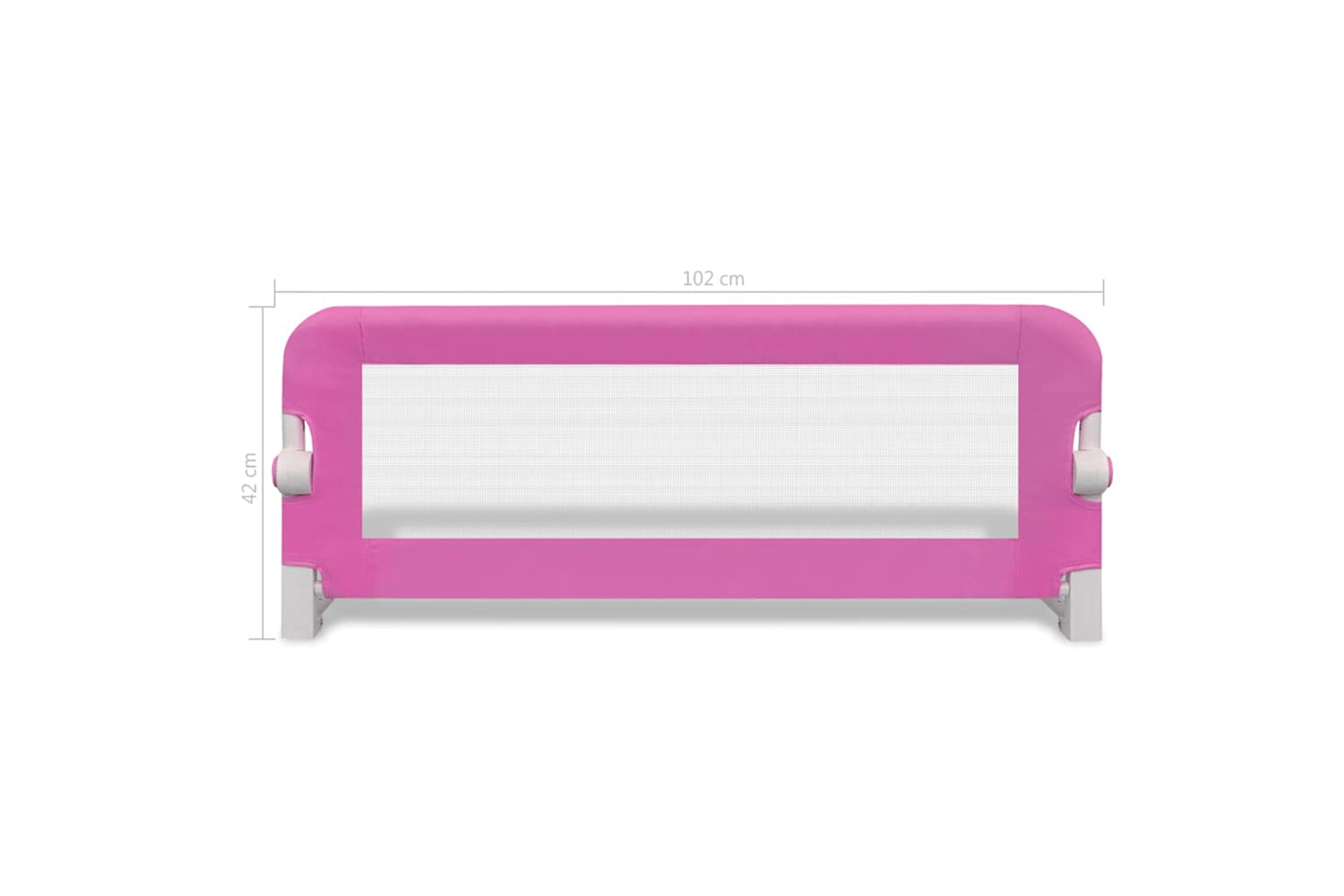 Vidaxl Toddler Safety Bed Rail 2 Pcs Pink 102x42 Cm-6