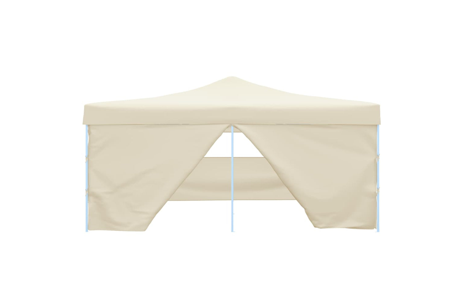 Vidaxl 48906 Folding Gazebo With 4 Sidewalls 5x5 M Cream-2