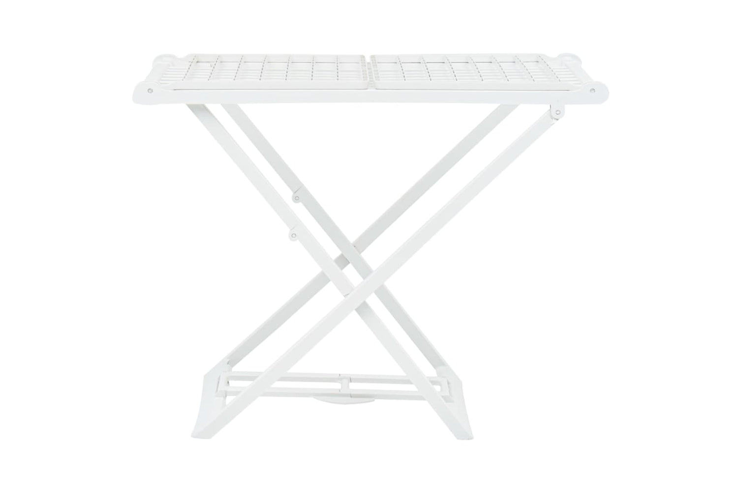 Vidaxl 48817 Folding Clothes Dry Rack White Plastic-2