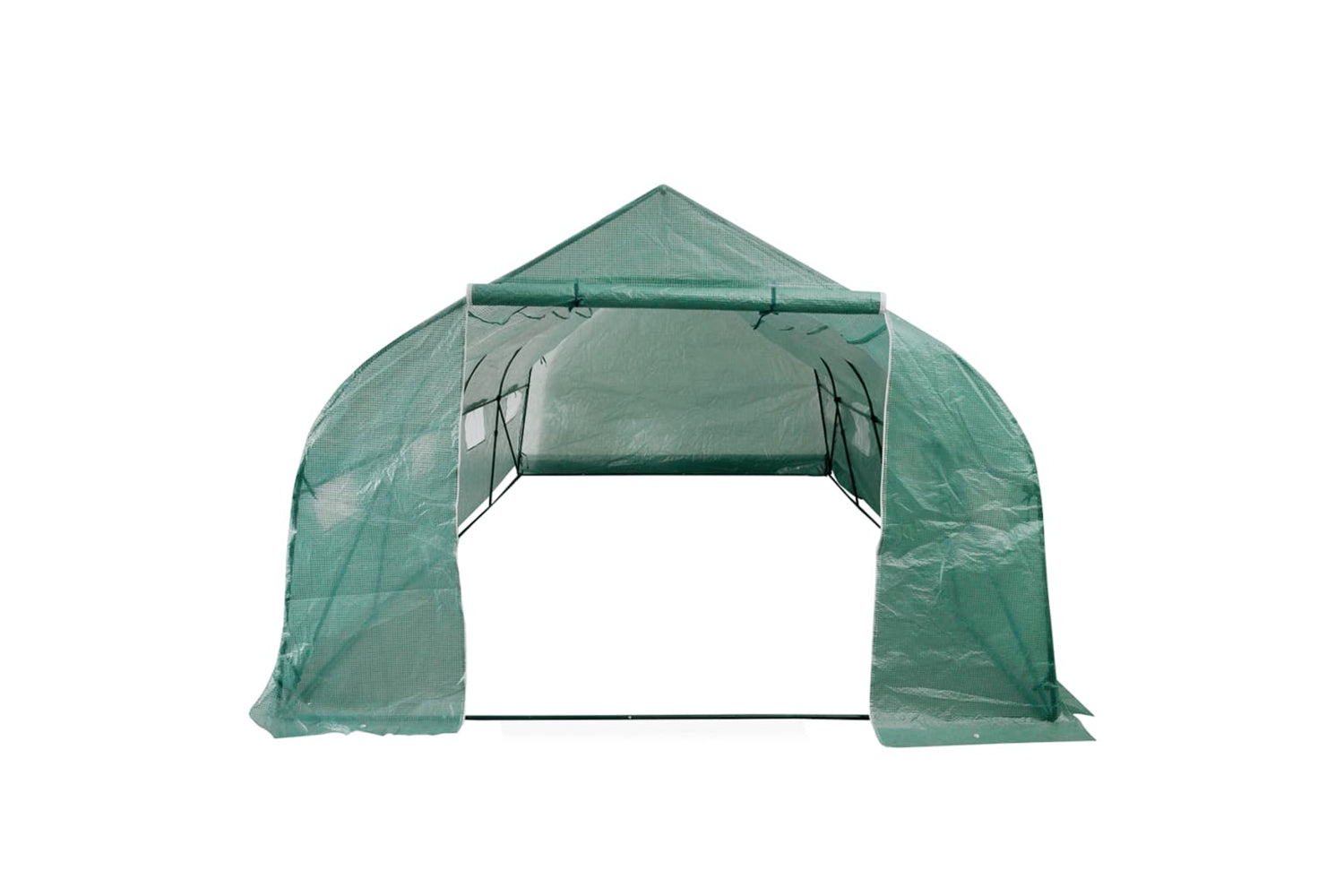 Vidaxl 42911 Portable Polytunnel Greenhouse Steel Frame Walk-in 18 Mâ²-2