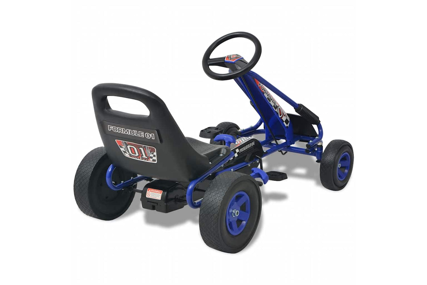 Vidaxl Pedal Go Kart With Adjustable Seat Blue-4