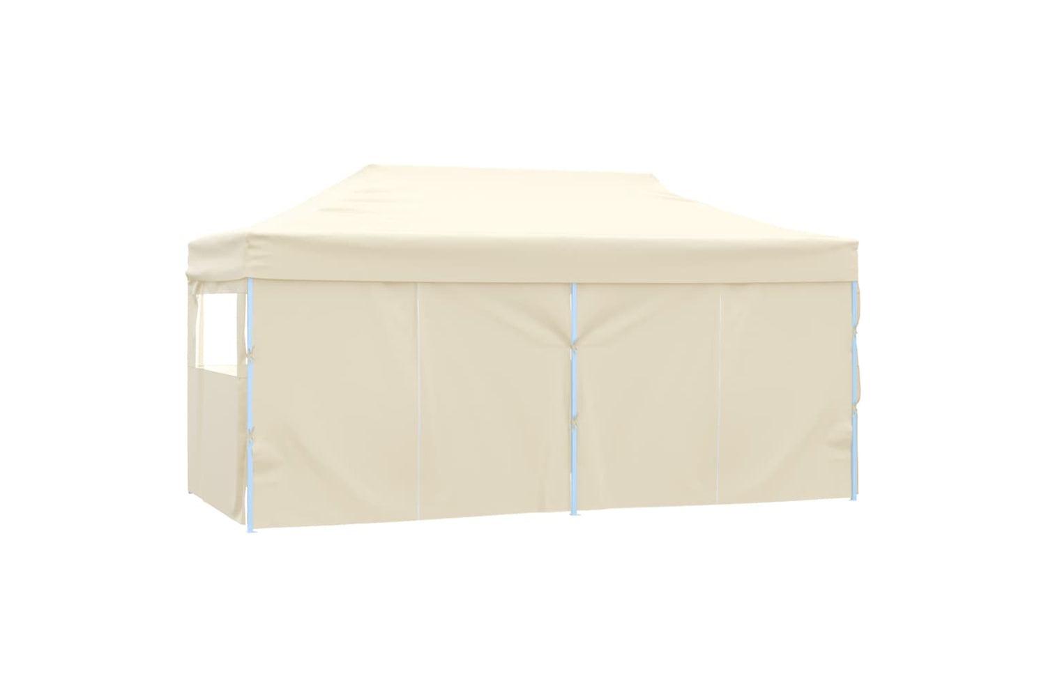 Vidaxl Professional Folding Party Tent With 4 Sidewalls 3x6 M Steel Cream-4