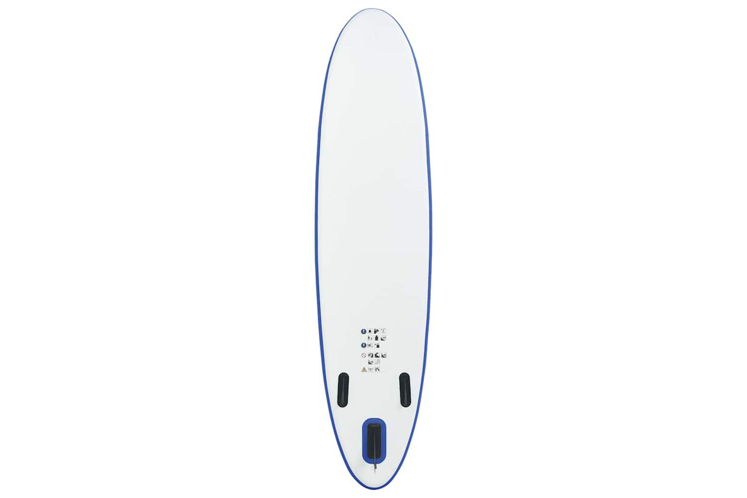 Vidaxl Stand Up Paddle Board Set Sup Surfboard Inflatable Blue And White-4