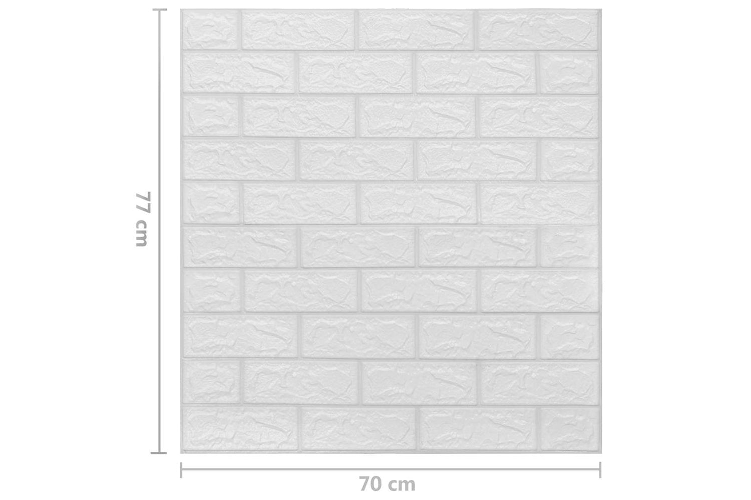 Vidaxl 150718 3d Wallpaper Bricks Self-adhesive 10 Pcs White-6