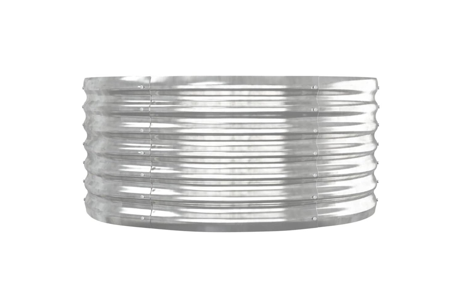 vidaXL 318917 Garden Raised Bed Powder-coated Steel 152x80x36cm Silver-3