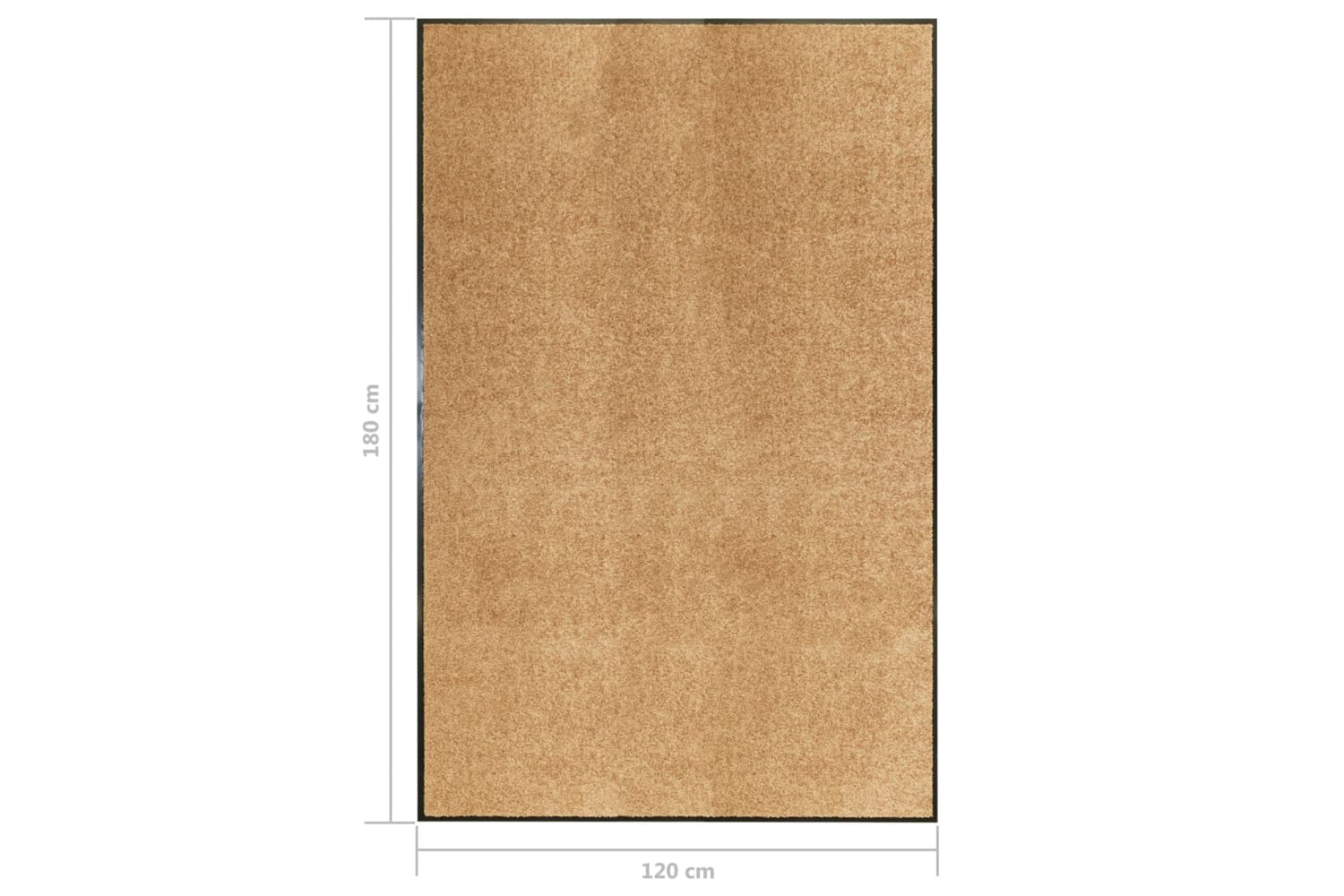 vidaXL 323468 Doormat Washable Cream 120x180cm-6