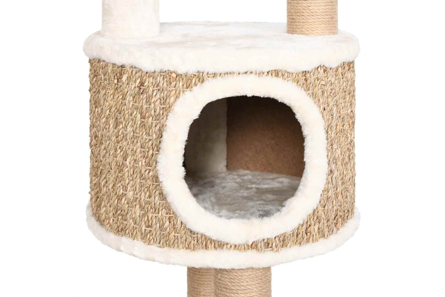 Vidaxl Cat Tree With Luxury Cushions And Scratching Post 148cm Seagrass-6