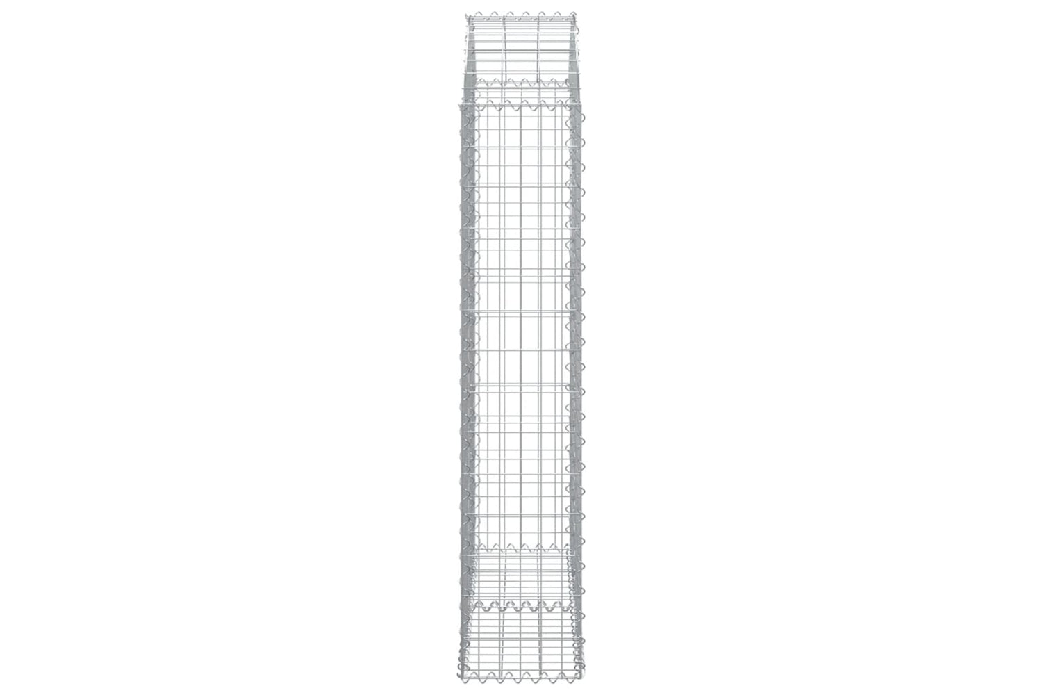 vidaXL 153427 Arched Gabion Basket 100x30x140/160cm Galvanised Iron-3