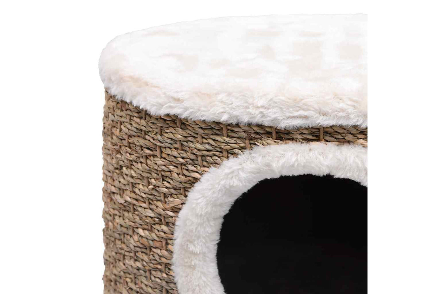 vidaXL 170970 Cat House With Wooden Legs 41cm Seagrass-6