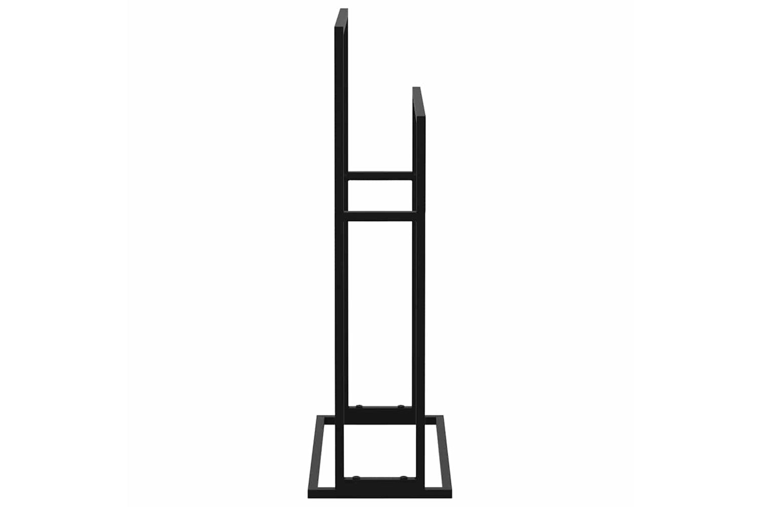 vidaXL 336127 Freestanding Towel Rack Black 48x24x78.5cm Iron-4