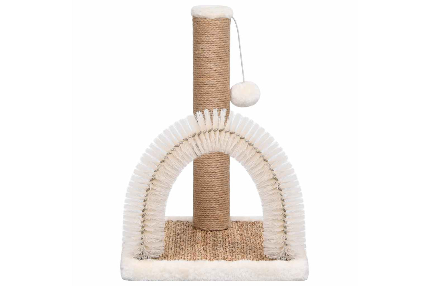 Vidaxl Cat Tree With Arch Grooming Brush And Scratch Post-4