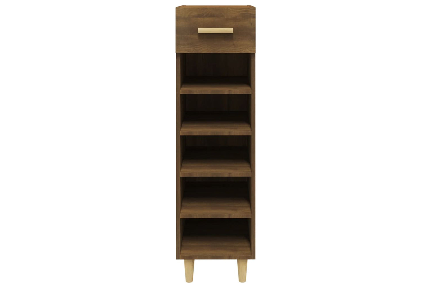 vidaXL 817563 Shoe Cabinet Brown Oak 30x35x105cm Engineered Wood