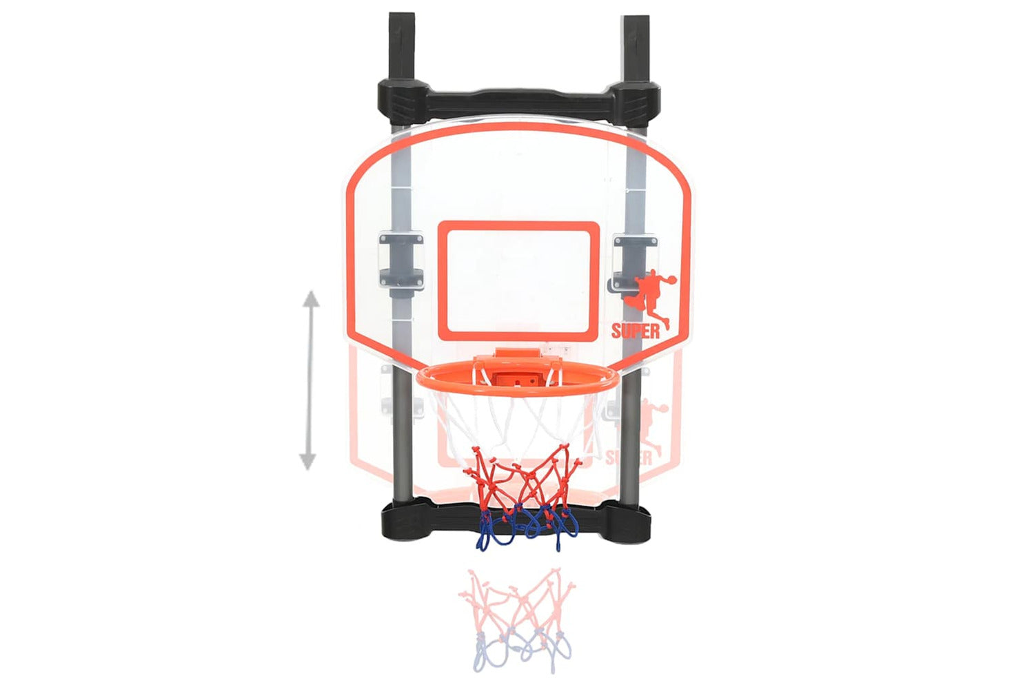 Vidaxl Children Basketball Play Set For Door Adjustable-4