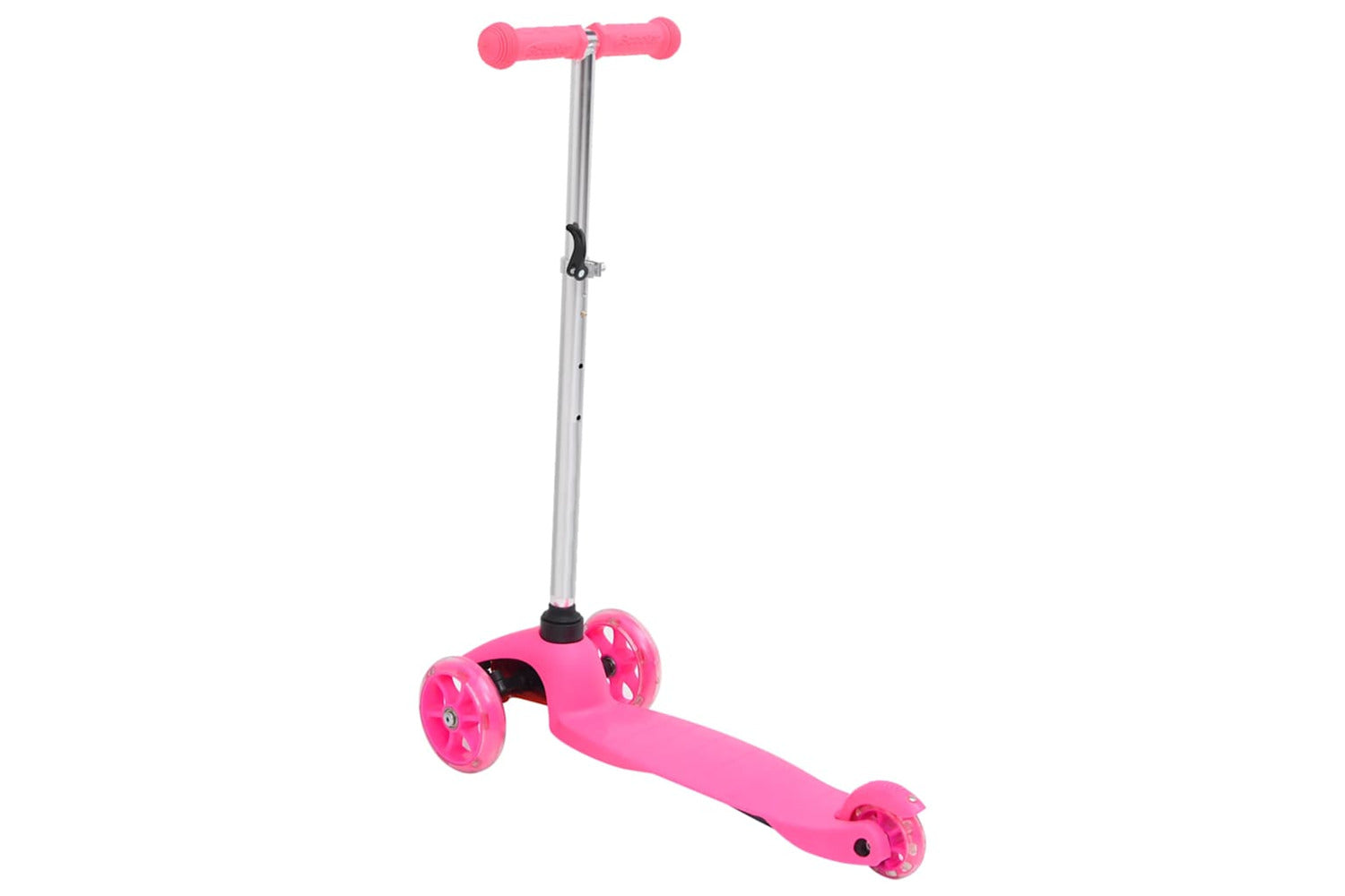 Vidaxl 3-wheel Children Scooter With Adjustable Aluminium Handlebar Pink-4