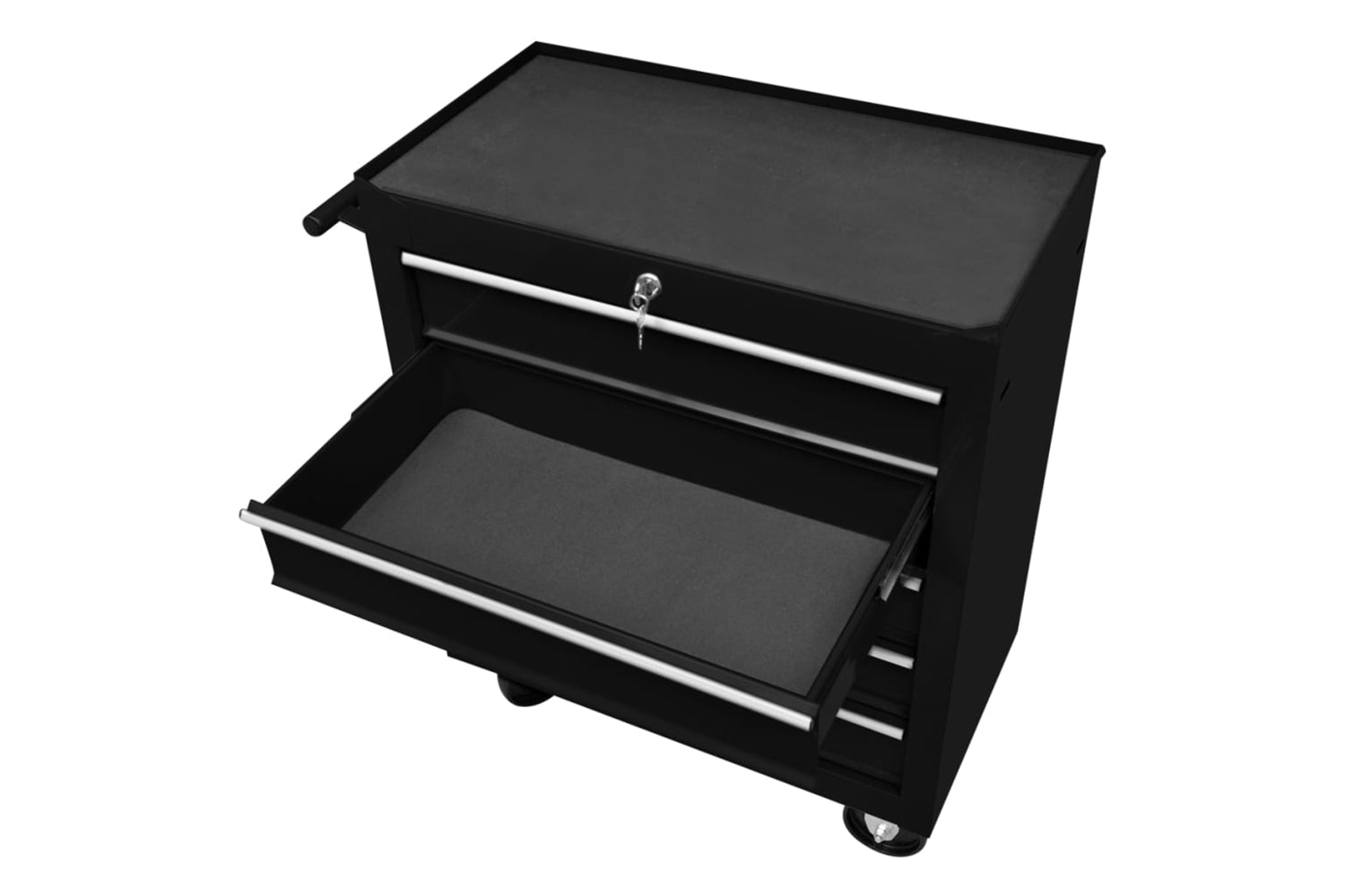 vidaXL 147172 Workshop Tool Trolley with 5 Drawers | Black-4