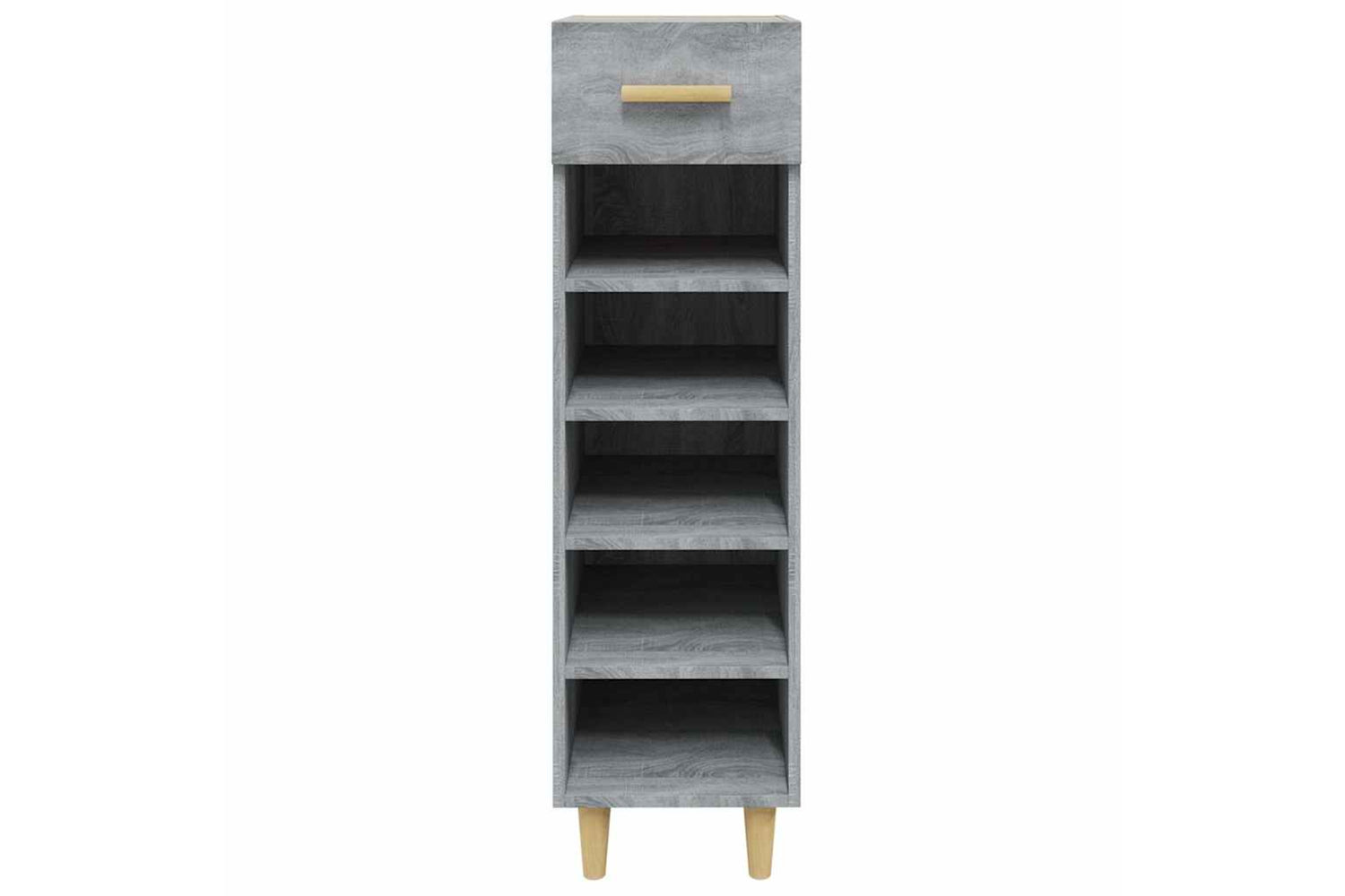 vidaXL 817562 Shoe Cabinet Grey Sonoma 30x35x105cm Engineered Wood-3