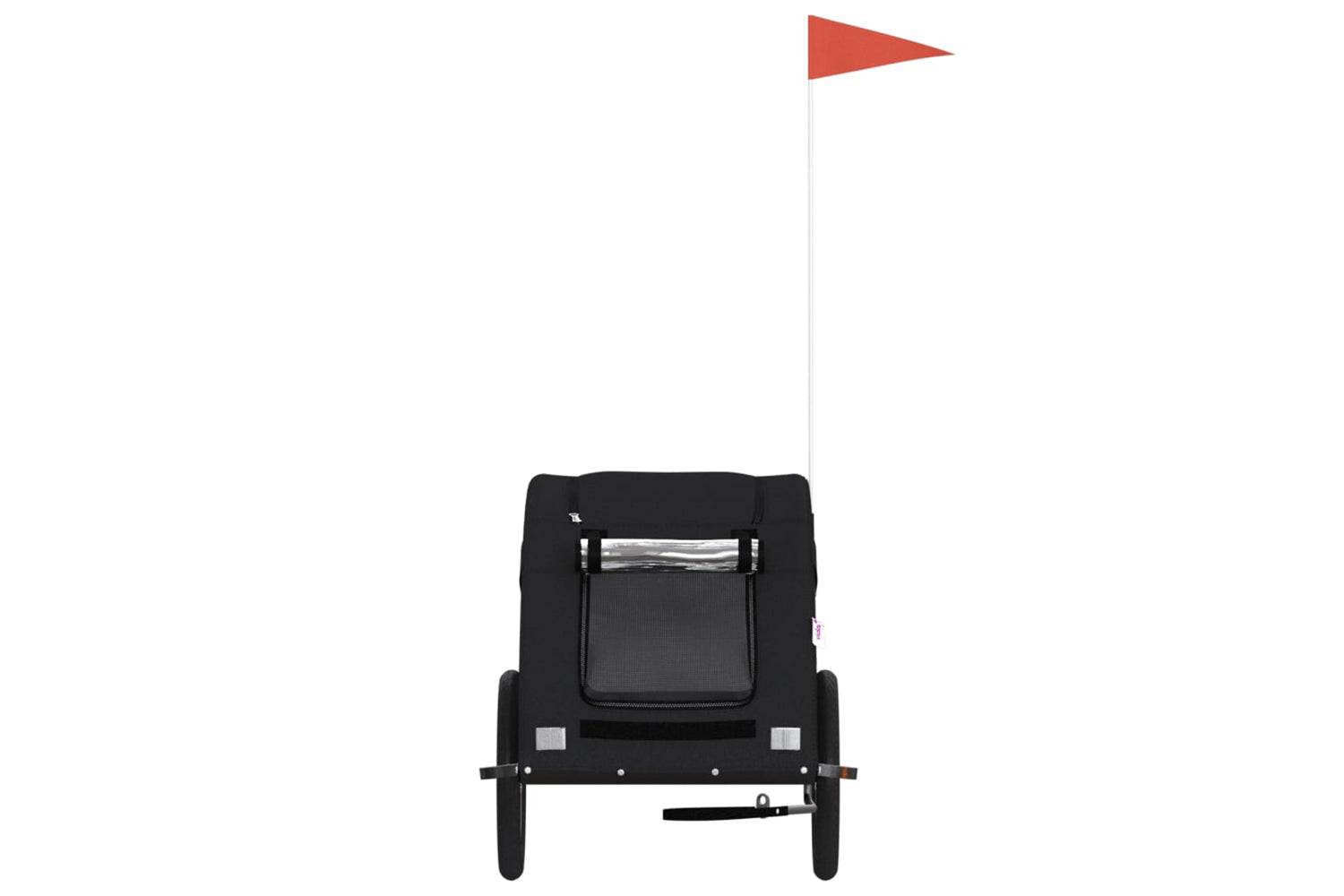 Vidaxl 93968 Pet Bike Trailer Black Oxford Fabric And Iron-3