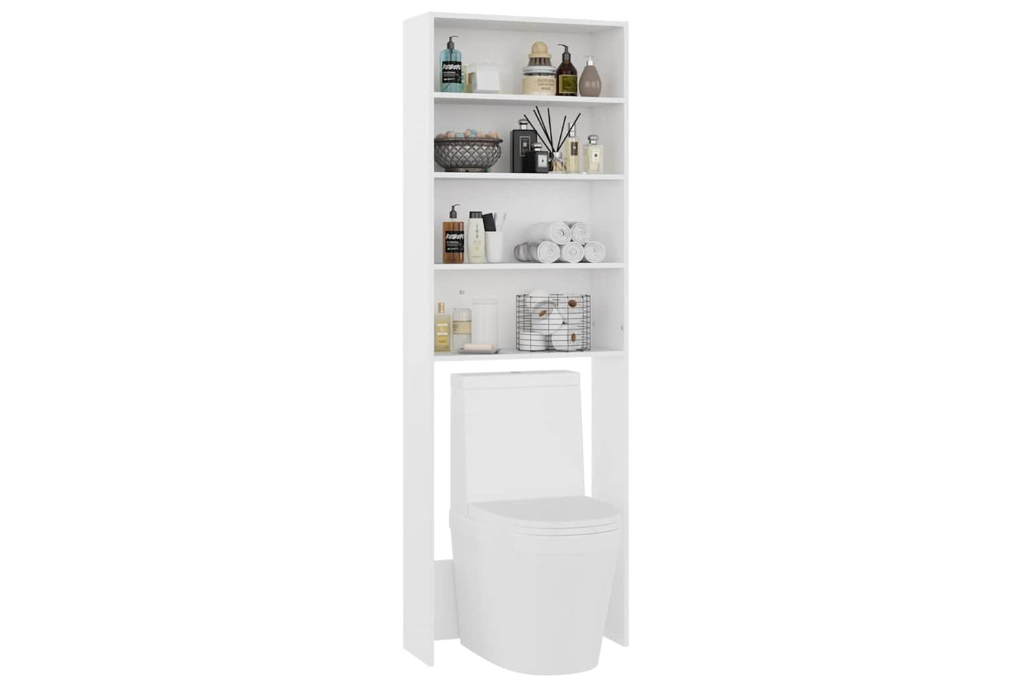 vidaXL 808404 Washing Machine Cabinet White 64x24x190cm-5