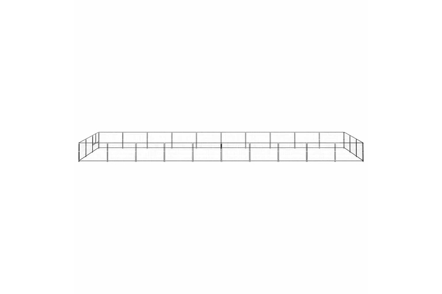 Vidaxl 3082134 Dog Kennel Black 30 M2 Steel-3