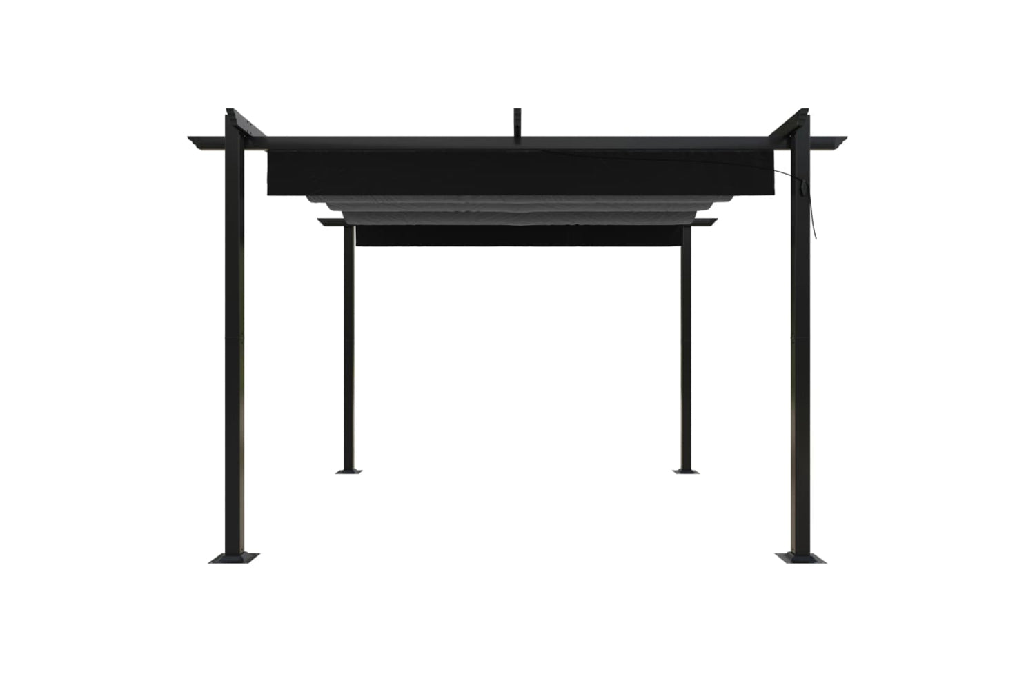 Vidaxl 318535 Garden Gazebo With Retractable Roof 3x3 M Anthracite-3
